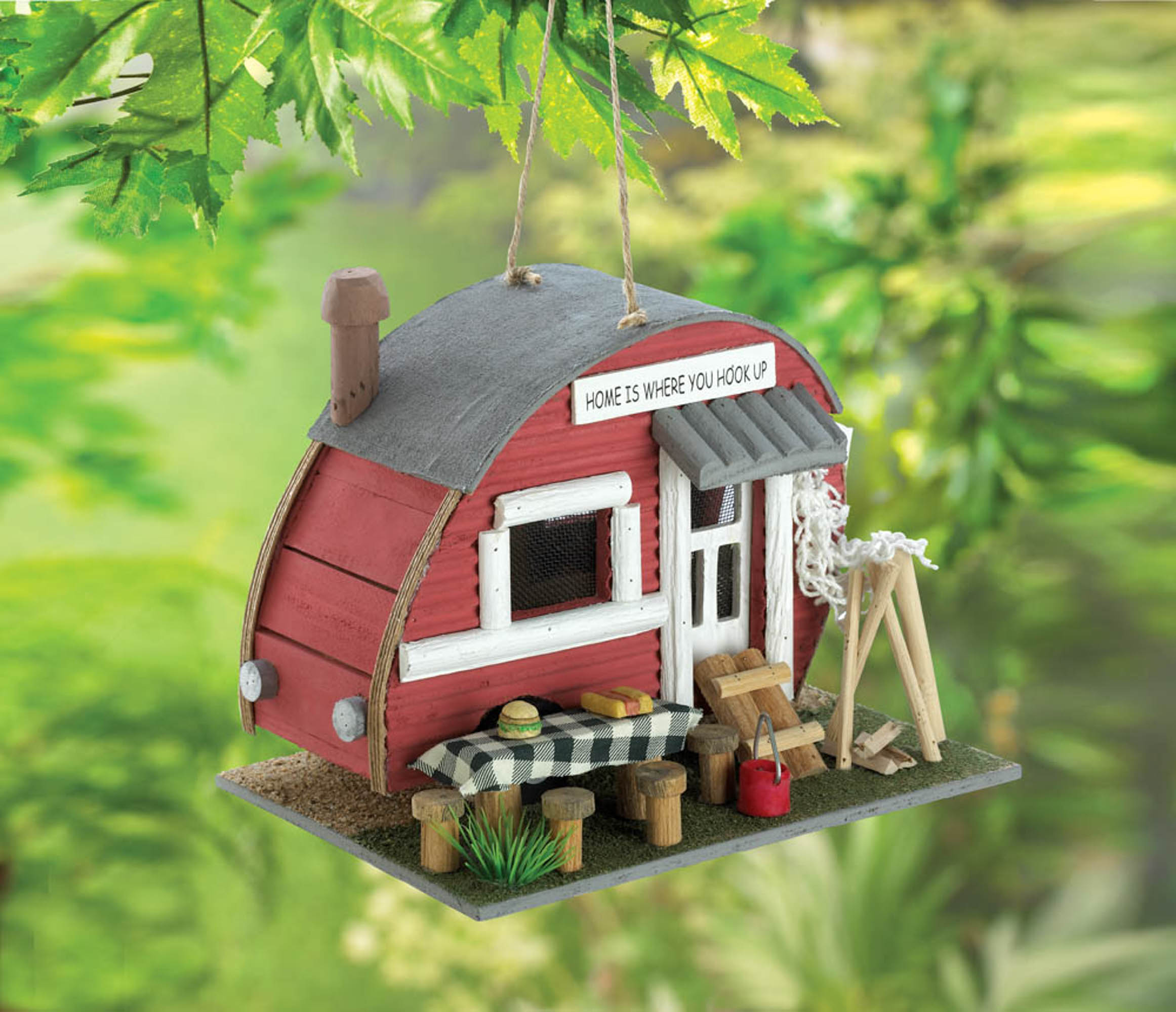 Red Trailer Birdhouse - Image 4