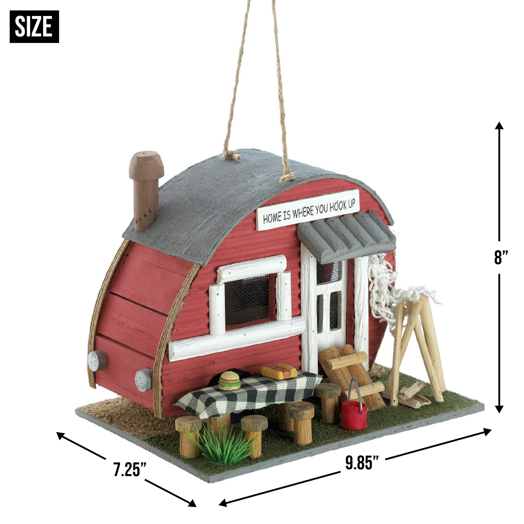 Red Trailer Birdhouse - Image 5