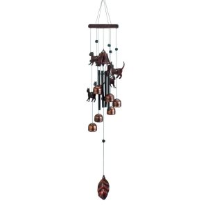 Bronze Cats Wind Chimes