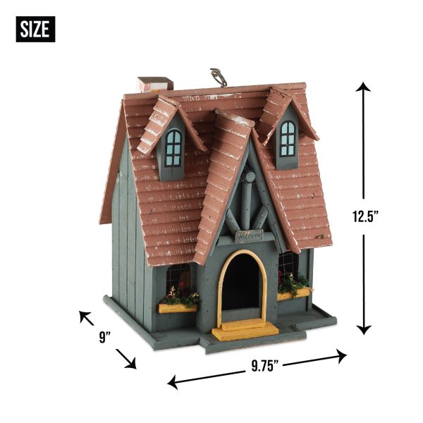 Storybook Cottage Birdhouse - Image 5