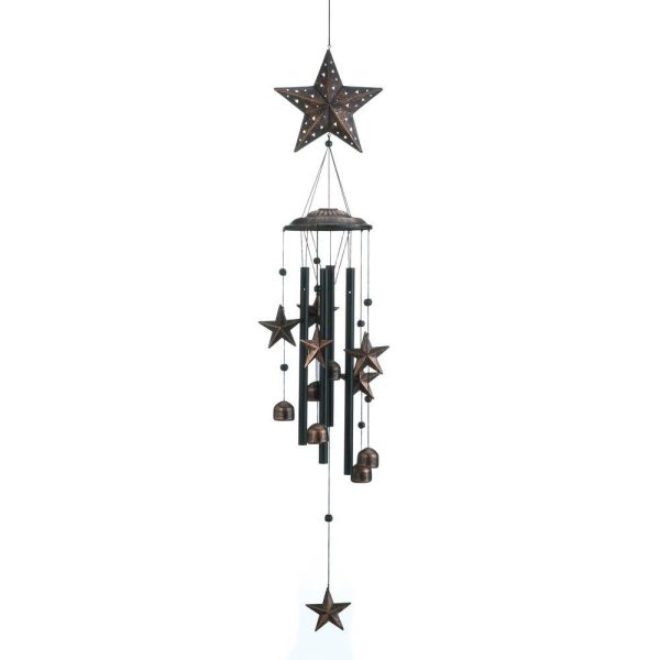 Bronze Stars Wind Chimes