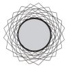 Geometric Black Wall Mirror
