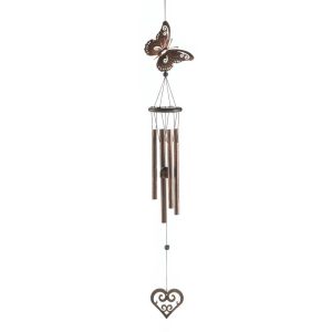 Butterfly And Heart Wind Chimes