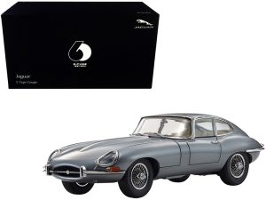 Jaguar E-Type Coupe RHD (Right Hand Drive) Dark Gray Metallic "E-Type 60th Anniversary" (1961-2021) 1/18 Diecast Model Car by Kyosho