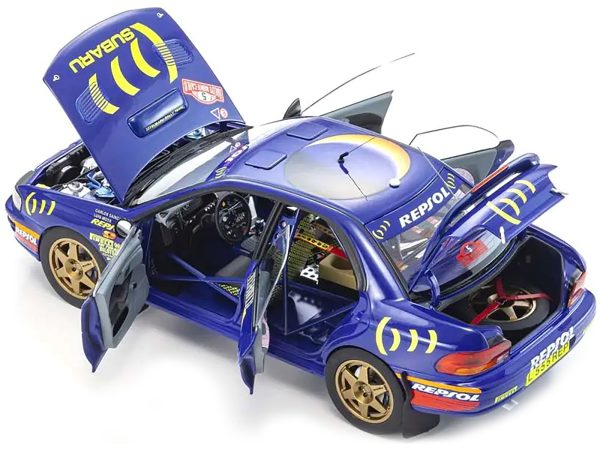 Subaru Impreza #5 Carlos Sainz - Luis Moya Winner "Monte-Carlo Rally" (1995) 1/18 Diecast Model Car by Kyosho - Image 4
