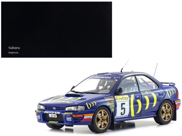 Subaru Impreza #5 Carlos Sainz - Luis Moya Winner "Monte-Carlo Rally" (1995) 1/18 Diecast Model Car by Kyosho - Image 5