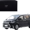 Lexus LM300h Hybrid Van with Sunroof Black 1/18 Diecast Model Car by Kyosho