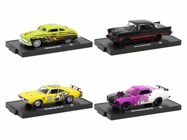 "Auto-Drivers" Set of 4 pieces in Blister Packs Release 102 Limited Edition to 7500 pieces Worldwide 1/64 Diecast Model Cars by M2 Machines - Image 2