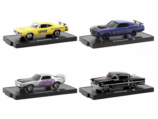 "Auto-Drivers" Set of 4 pieces in Blister Packs Release 89 Limited Edition to 9600 pieces Worldwide 1/64 Diecast Model Cars by M2 Machines - Image 2