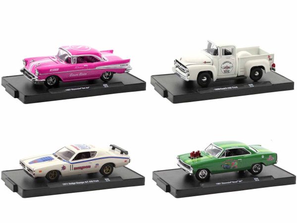 "Auto-Drivers" Set of 4 pieces in Blister Packs Release 90 Limited Edition to 9600 pieces Worldwide 1/64 Diecast Model Cars by M2 Machines - Image 2