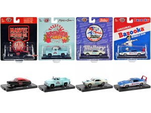 "Auto-Drivers" Set of 4 pieces in Blister Packs Release 91 Limited Edition to 9600 pieces Worldwide 1/64 Diecast Model Cars by M2 Machines