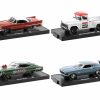 "Auto-Drivers" Set of 4 pieces in Blister Packs Release 92 Limited Edition to 9600 pieces Worldwide 1/64 Diecast Model Cars by M2 Machines - Image 2
