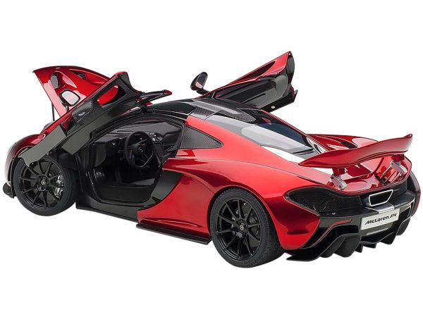 Mclaren P1 Volcano Red with Carbon Top 1/12 Model Car by Autoart - Image 3