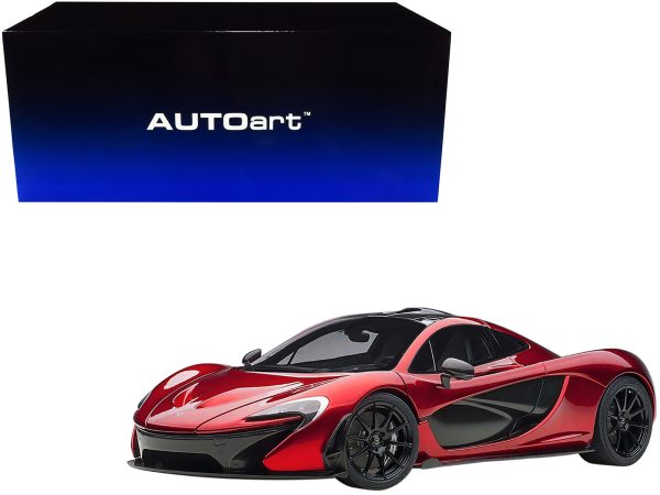 Mclaren P1 Volcano Red with Carbon Top 1/12 Model Car by Autoart - Image 2