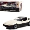 1986 Chevrolet Corvette Convertible Silver Beige Metallic and Black "Malcom Konner Commemorative Edition" 1/18 Diecast Model Car by Greenlight - Image 2