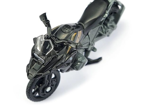 BMW R1250 GS LCI Motorcycle Black and Gray Diecast Model by Siku - Image 3