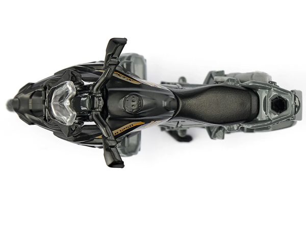 BMW R1250 GS LCI Motorcycle Black and Gray Diecast Model by Siku - Image 2