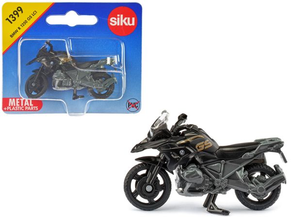 BMW R1250 GS LCI Motorcycle Black and Gray Diecast Model by Siku - Image 4