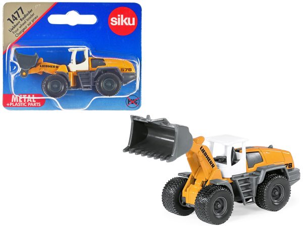 Liebherr 576 Wheel Loader Yellow with White Top Diecast Model by Siku - Image 2