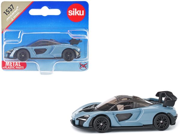 McLaren Senna Blue with Black Top Diecast Model Car by Siku - Image 4
