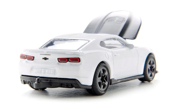 Chevrolet Camaro White with Black Hood Diecast Model Car by Siku - Image 2