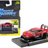 1999 Nissan Skyline GT-R (R34) #5 "Liberty Walk" Red and Black 1/64 Diecast Model Car by Muscle Machines - Image 2