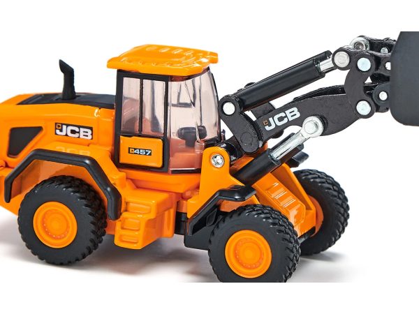 JCB 457 WLS Wheel Loader Yellow 1/87 (HO) Diecast Model by Siku - Image 4