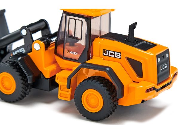 JCB 457 WLS Wheel Loader Yellow 1/87 (HO) Diecast Model by Siku - Image 2
