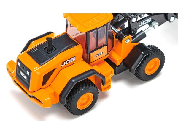 JCB 457 WLS Wheel Loader Yellow 1/87 (HO) Diecast Model by Siku - Image 3