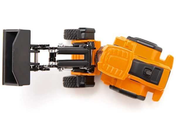 MAN Truck Blue Metallic with Low Loader Trailer and JCB 457 Wheel Loader Yellow 1/87 (HO) Diecast Model by Siku - Image 3