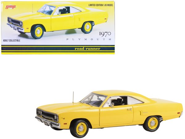 1970 Plymouth Road Runner Lemon Twist Yellow Limited Edition to 732 pieces Worldwide 1/18 Diecast Model Car by GMP - Image 3