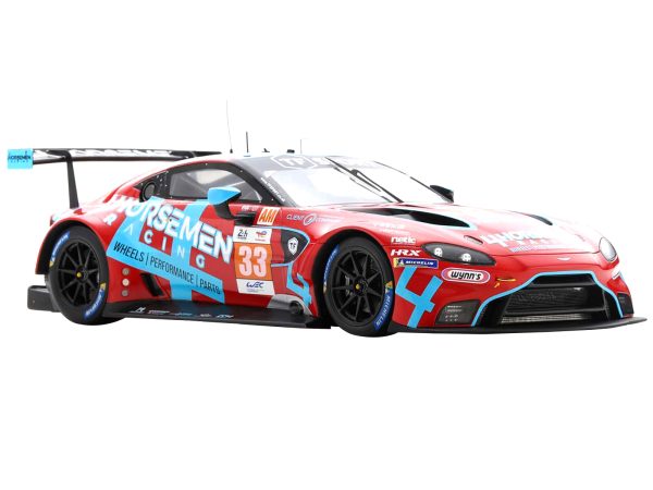 Aston Martin Vantage AMR #33 Ben Keating - Henrique Chaves - Marco Sorensen "TF Sport" GTE Am Winner "24 Hours of Le Mans" (2022) with Acrylic Display Case 1/18 Model Car by Spark - Image 3