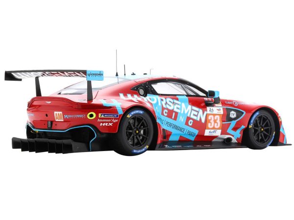 Aston Martin Vantage AMR #33 Ben Keating - Henrique Chaves - Marco Sorensen "TF Sport" GTE Am Winner "24 Hours of Le Mans" (2022) with Acrylic Display Case 1/18 Model Car by Spark - Image 2