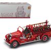 1935 Mack Type 75BX Fire Engine Truck Red with Accessories 1/24 Diecast Model by Road Signature