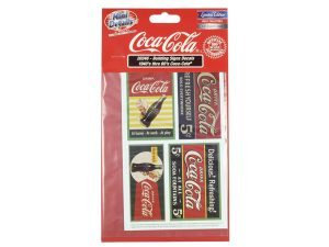 1940's Thru 1960's "Coca-Cola" Building Signs Decals for 1/87 (HO) Scale Models by Classic Metal Works