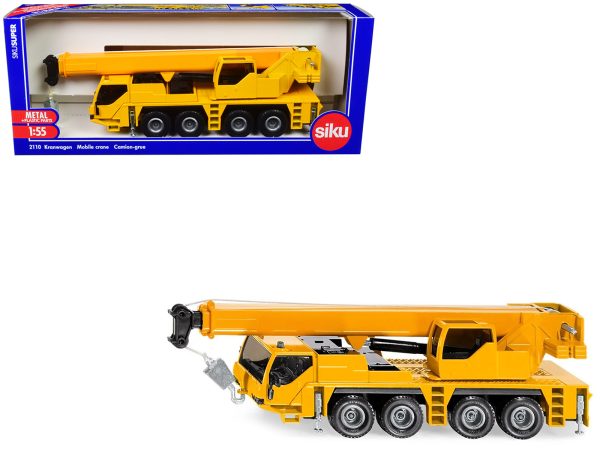 Mobile Crane Yellow 1/55 Diecast Model by Siku - Image 2