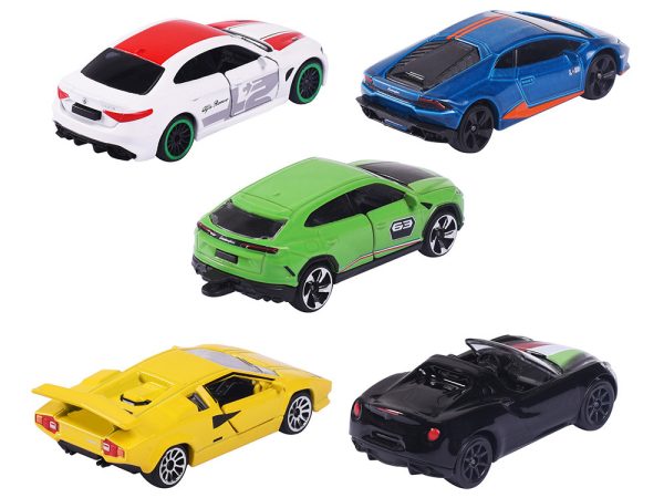 Dream Cars Italy (2023) 5 Piece Set 1/64 Diecast Model Cars by Majorette - Image 2