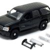2008 Chevrolet Tahoe Unmarked Police Car Black 1/24 Diecast Model Car by Welly - Image 2