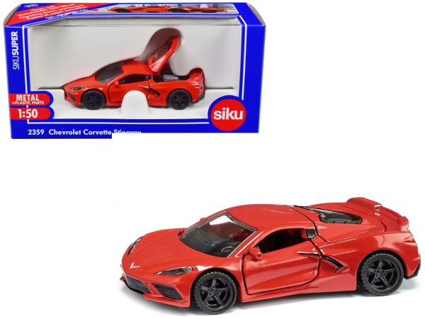 Chevrolet Corvette Stingray Red 1/50 Diecast Model by Siku - Image 3