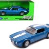 1972 Pontiac Firebird Trans Am Blue Metallic 1/24 Diecast Model Car by Welly