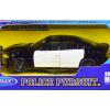 2016 Dodge Charger Pursuit Police Interceptor Black and White Unmarked "Police Pursuit" Series 1/24 Diecast Model Car by Welly