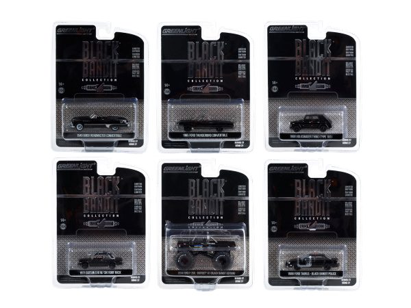 "Black Bandit" 6 piece Set Series 27 1/64 Diecast Model Cars by Greenlight - Image 2