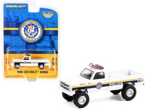 1986 Chevrolet M1008 Pickup Truck White with Stripes "Philadelphia Police" (Pennsylvania) "Hobby Exclusive" 1/64 Diecast Model Car by Greenlight