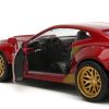 2016 Chevrolet Camaro Red Metallic and Gold and Iron Man Diecast Figure "The Avengers" "Hollywood Rides" Series 1/32 Diecast Model Car by Jada - Image 2