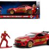 2016 Chevrolet Camaro Red Metallic and Gold and Iron Man Diecast Figure "The Avengers" "Hollywood Rides" Series 1/32 Diecast Model Car by Jada - Image 5