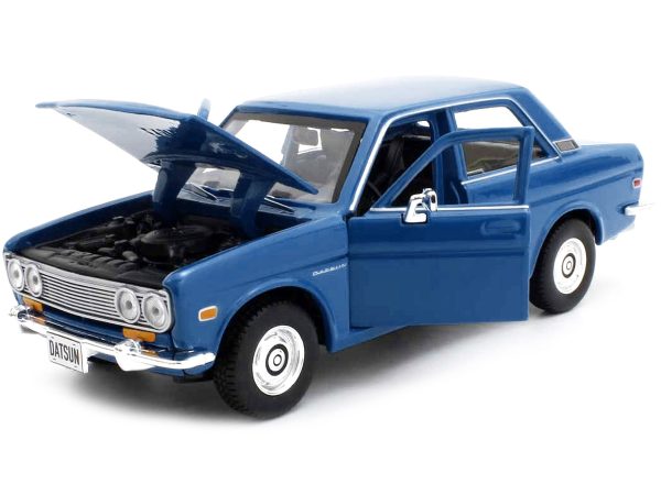 1971 Datsun 510 Blue "Special Edition" 1/24 Diecast Model Car by Maisto - Image 2