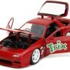 1985 Mazda RX-7 RHD (Right Hand Drive) Red with Graphics and Trix Rabbit Diecast Figure "Trix Cereal" "Hollywood Rides" Series 1/24 Diecast Model Car by Jada - Image 3