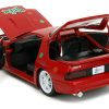 1985 Mazda RX-7 RHD (Right Hand Drive) Red with Graphics and Trix Rabbit Diecast Figure "Trix Cereal" "Hollywood Rides" Series 1/24 Diecast Model Car by Jada