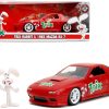 1985 Mazda RX-7 RHD (Right Hand Drive) Red with Graphics and Trix Rabbit Diecast Figure "Trix Cereal" "Hollywood Rides" Series 1/24 Diecast Model Car by Jada - Image 5