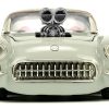 1957 Chevrolet Corvette Beige with Pink Interior with Bugs Bunny Figure "Looney Tunes" "Hollywood Rides" Series 1/24 Diecast Model Car by Jada - Image 4